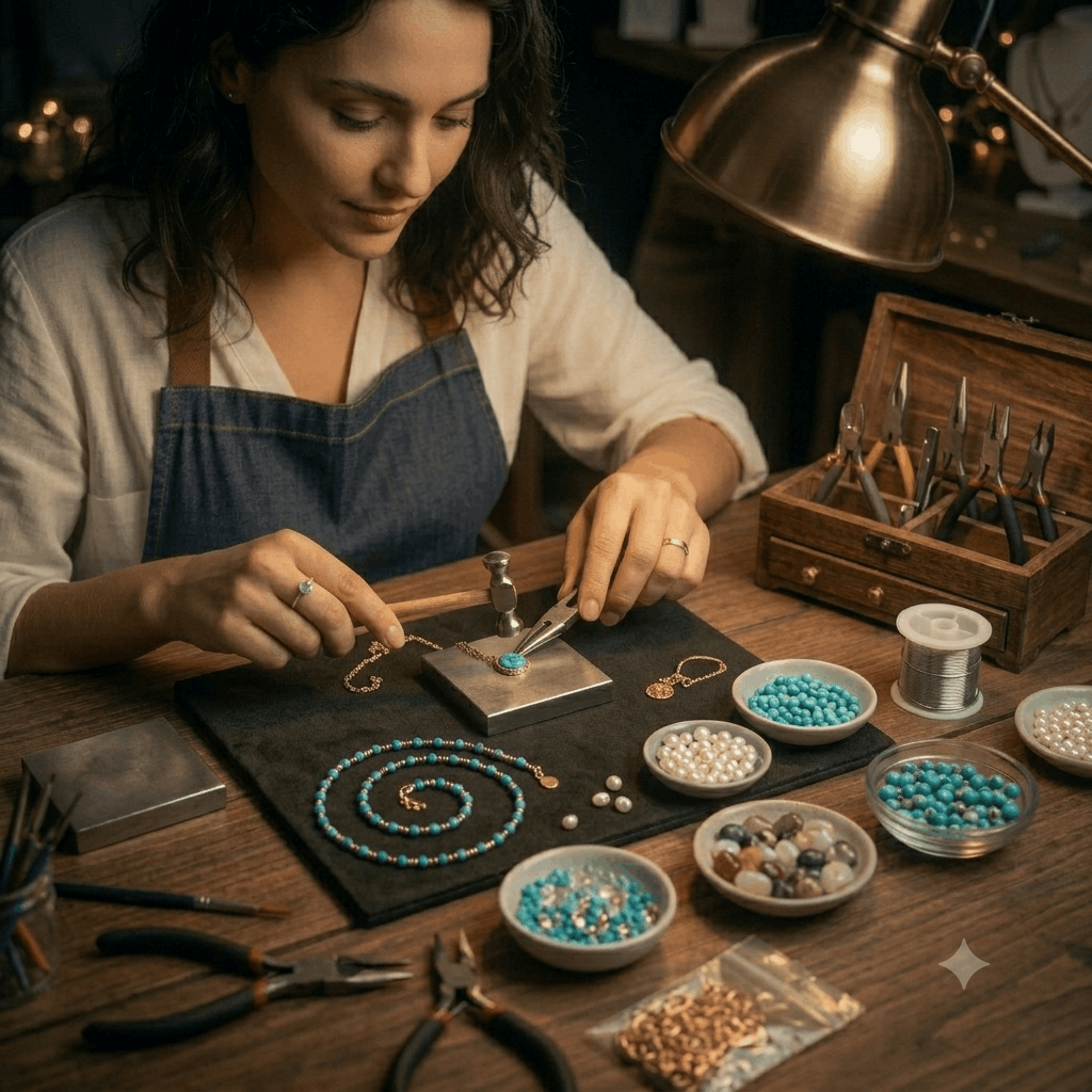 Detalhes de produção de acessórios
